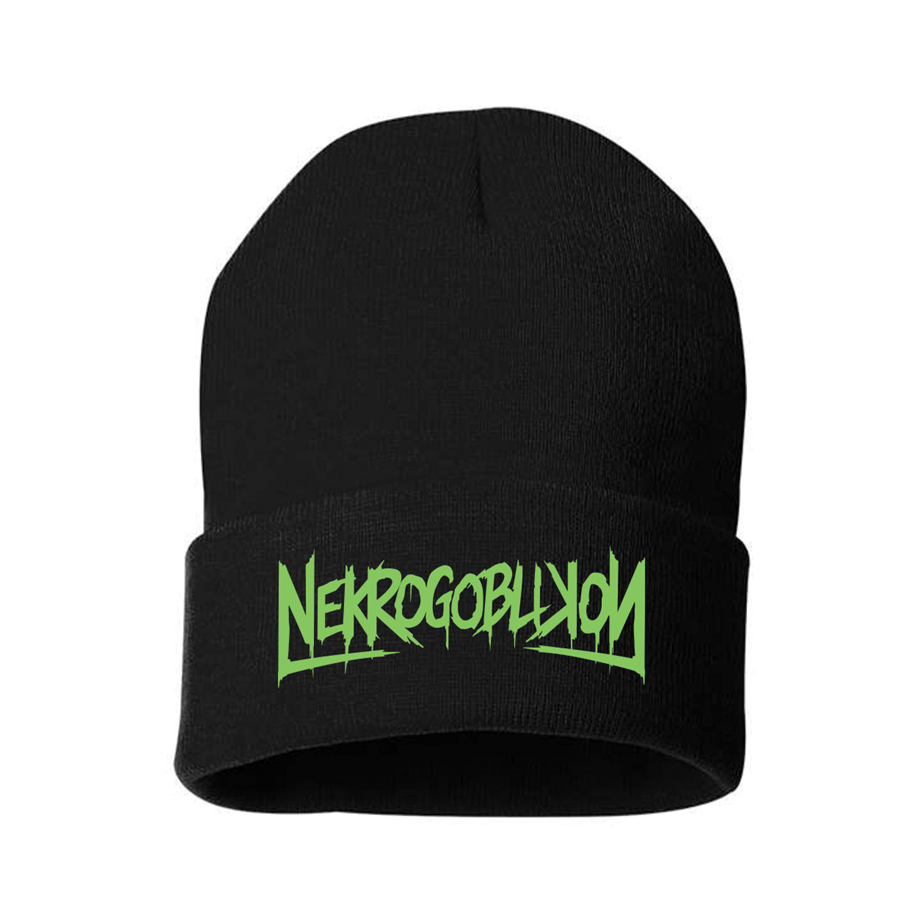 Black Logo Beanie – Nekrogoblikon