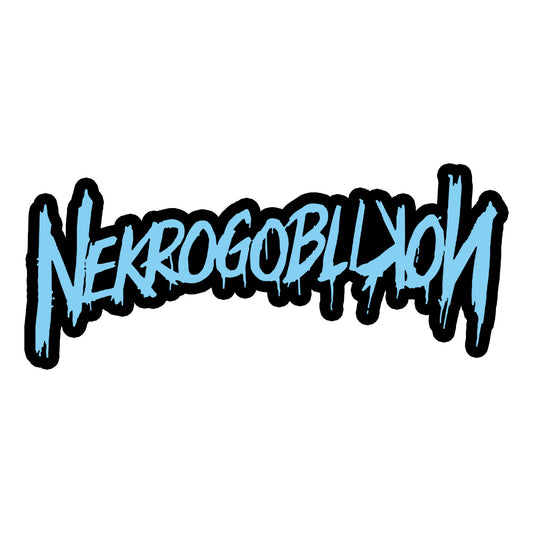 Blue Nekrogoblikon Embroidered Logo Patch