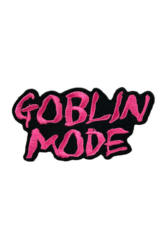 Goblin Mode Wicked Pink Embroidered Patch